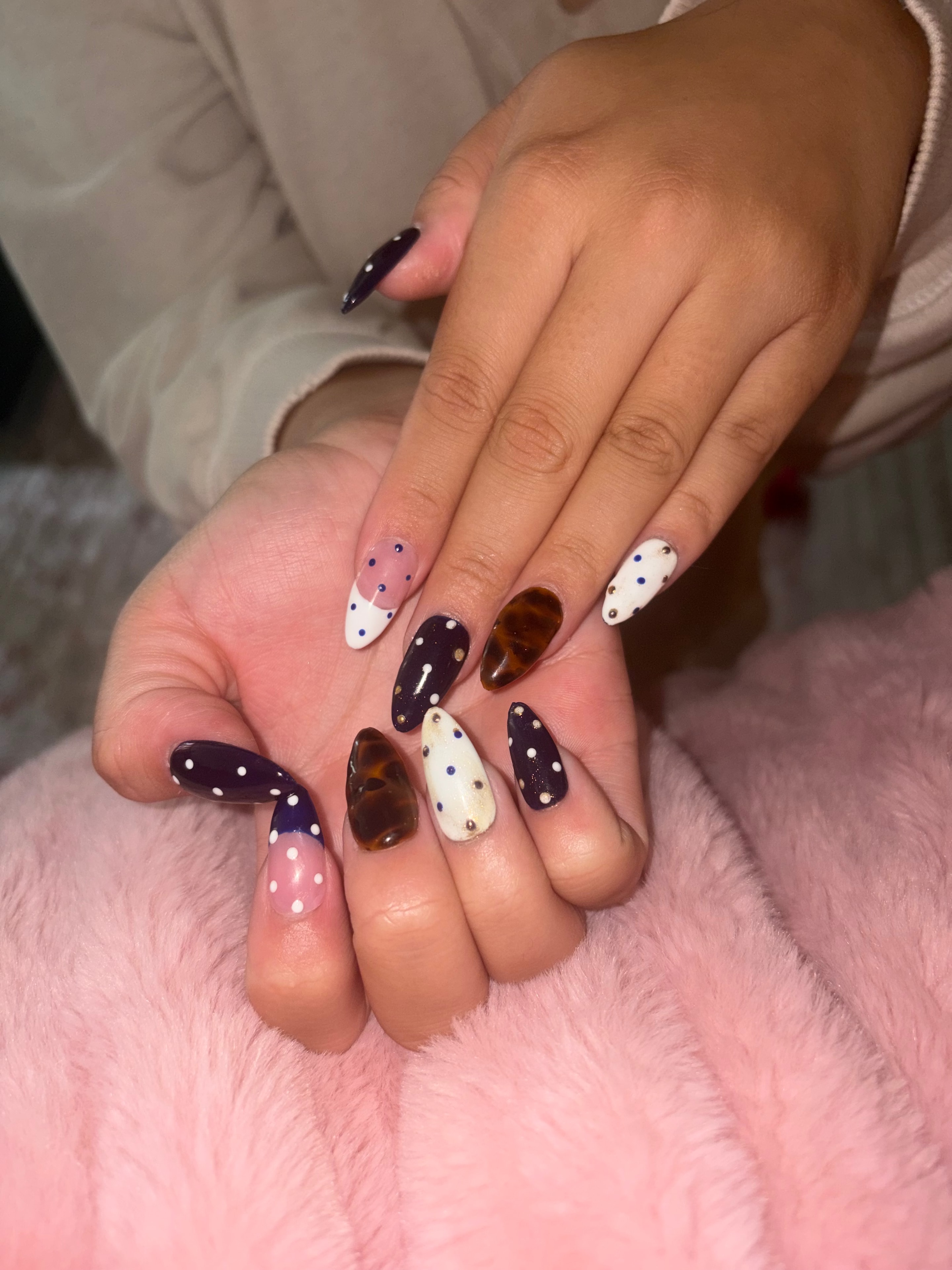 Press-on nail set pastel pink